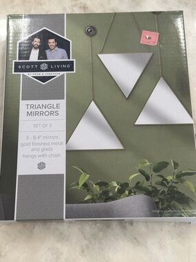 Scott Living Gold Triangle Mirror Trio